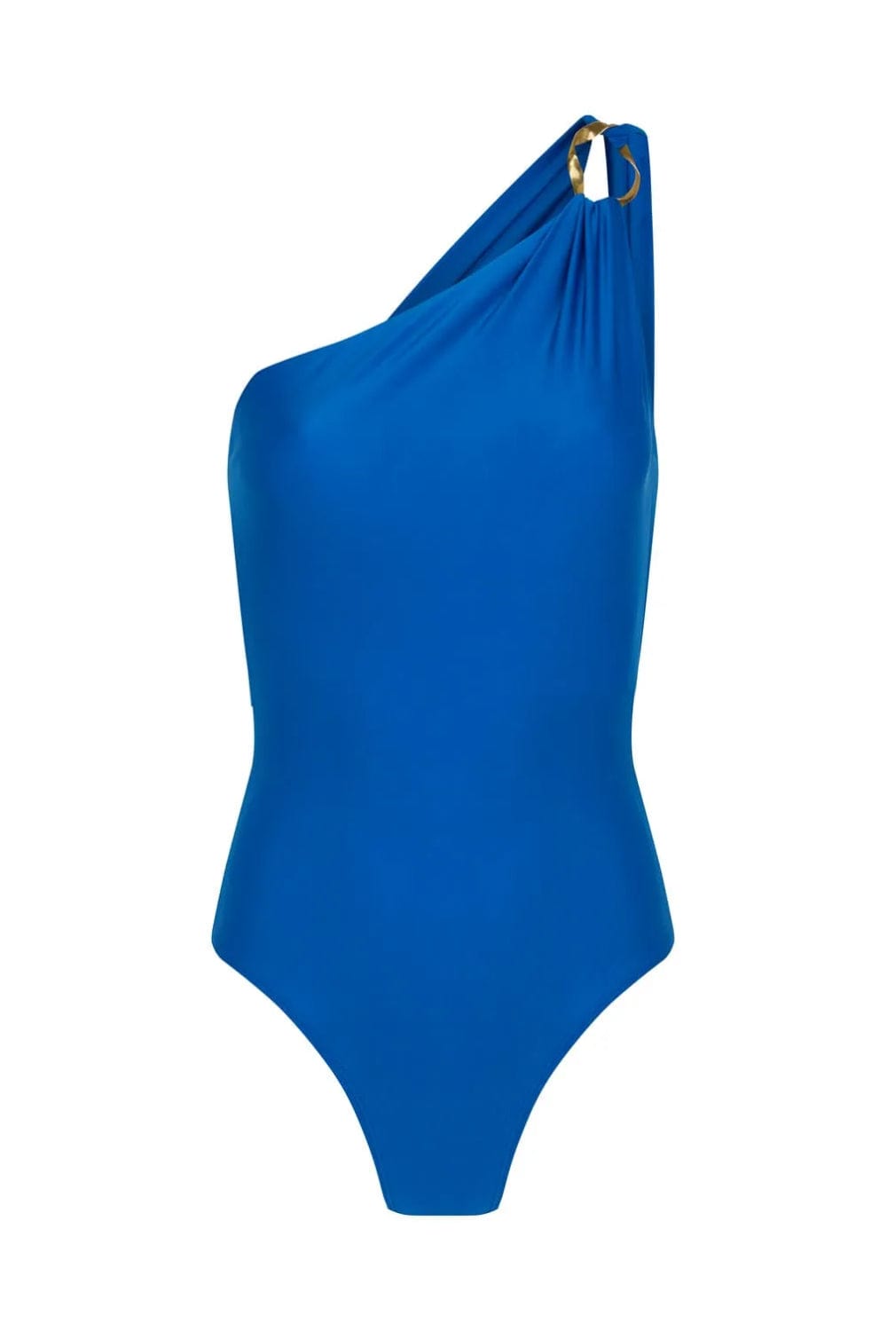 Lenny Niemeyer - Maiô Ombro Loop Detalhe Dourado Azul Monaco