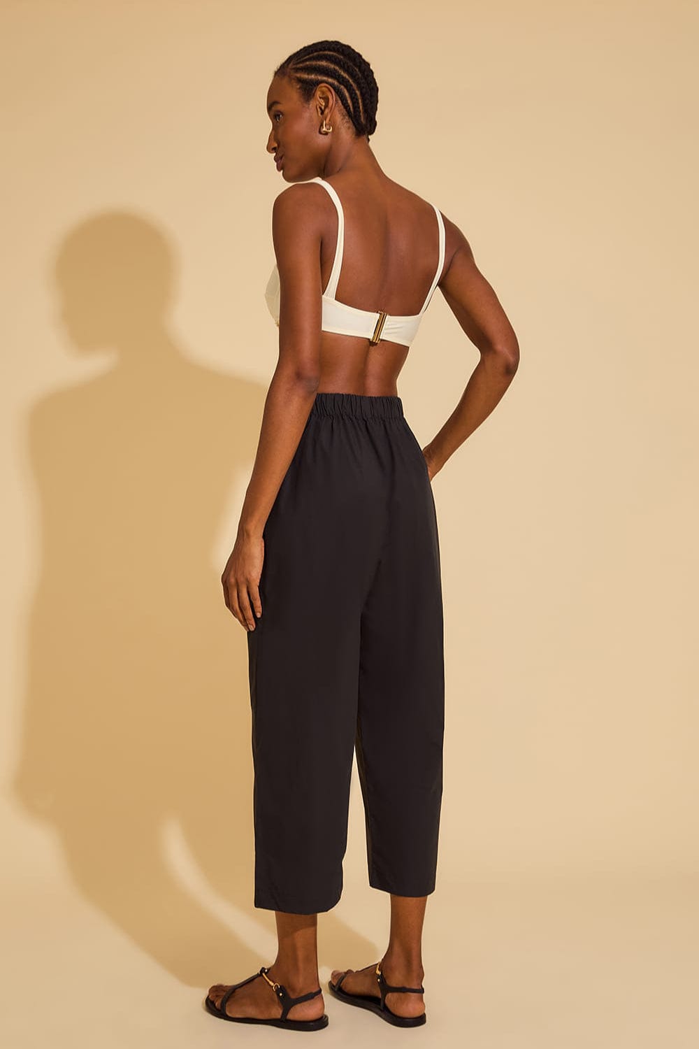 Lenny Niemeyer - Calça Alfaiataria Bolso com Recortes Preto