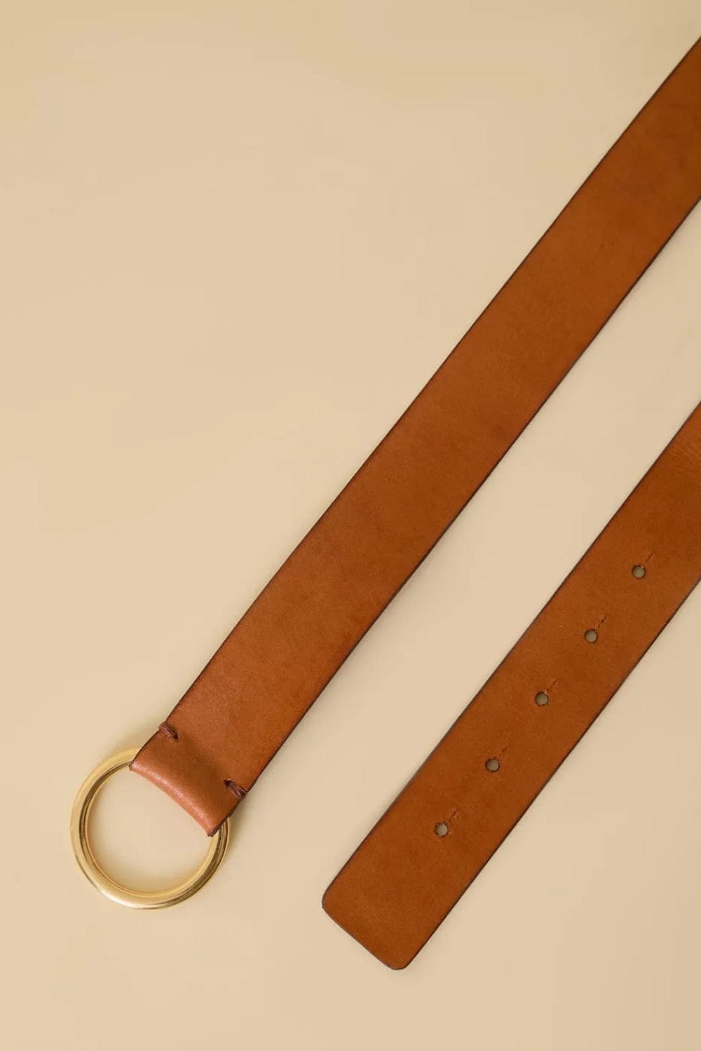 Lenny Niemeyer - Cinto Couro Argola Carrapeta Caramelo