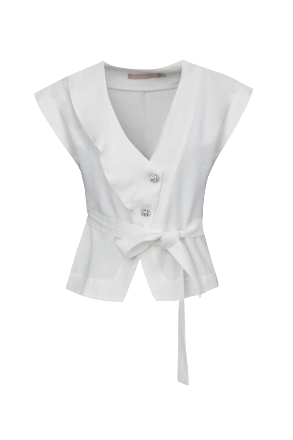 Mob - Blusa Manga Curta Decote Jabô