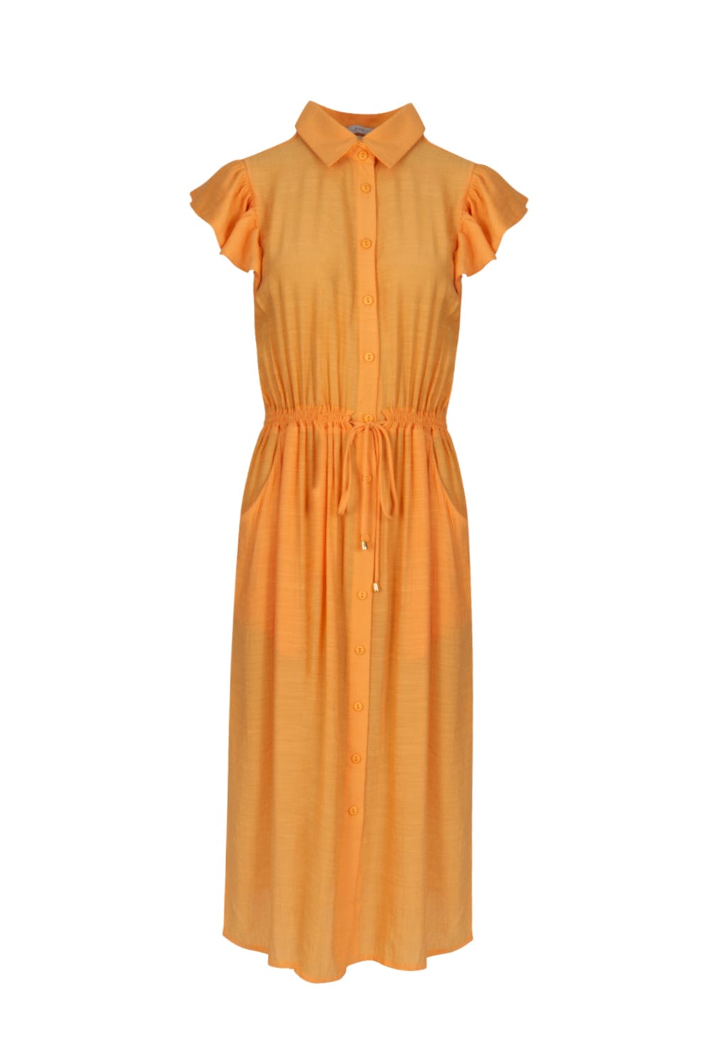 Romaria - Vestido Midi Chemisie LA Laranja