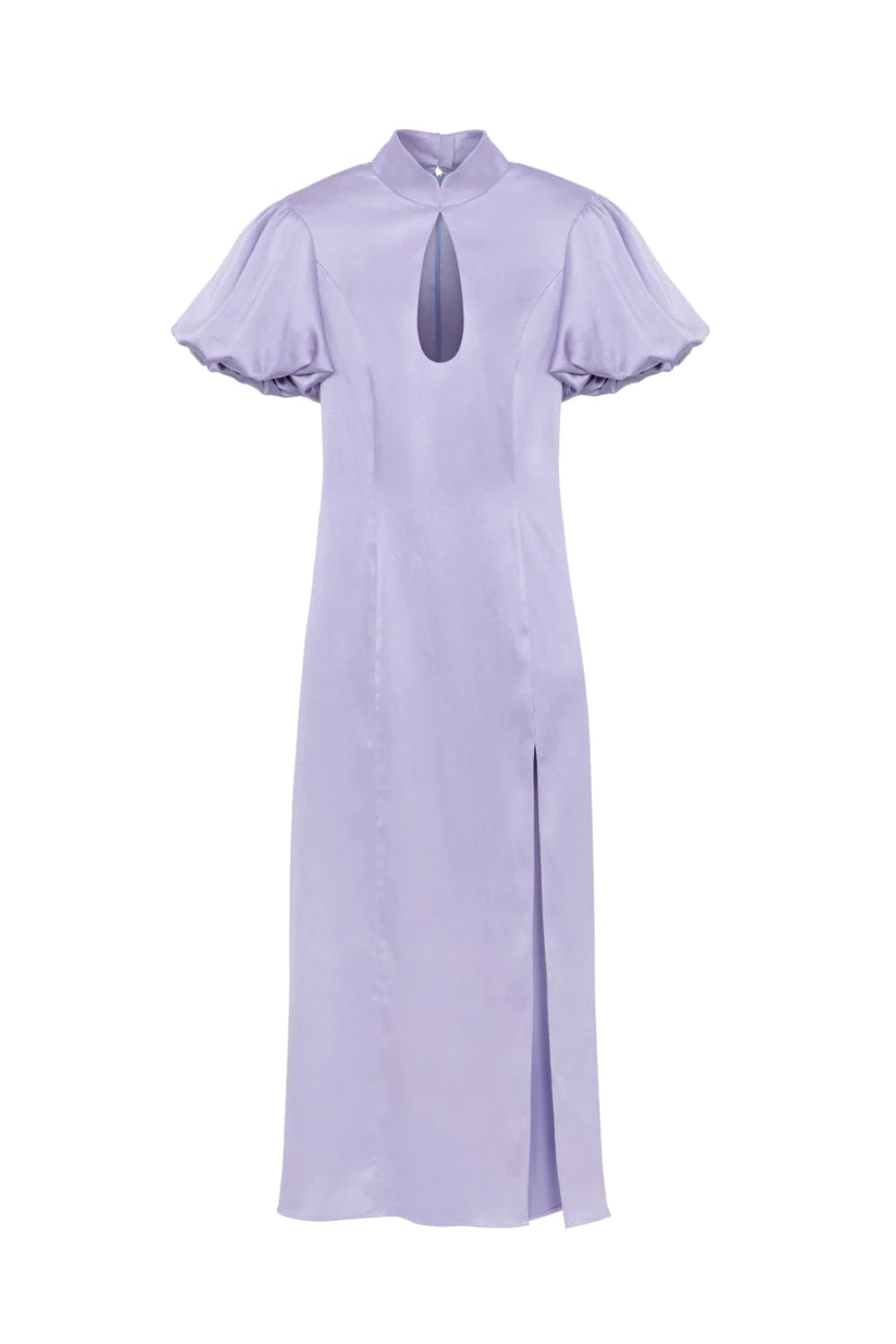 Ilta - Vestido Midi com Manga Fenda Winona Seda Lílas
