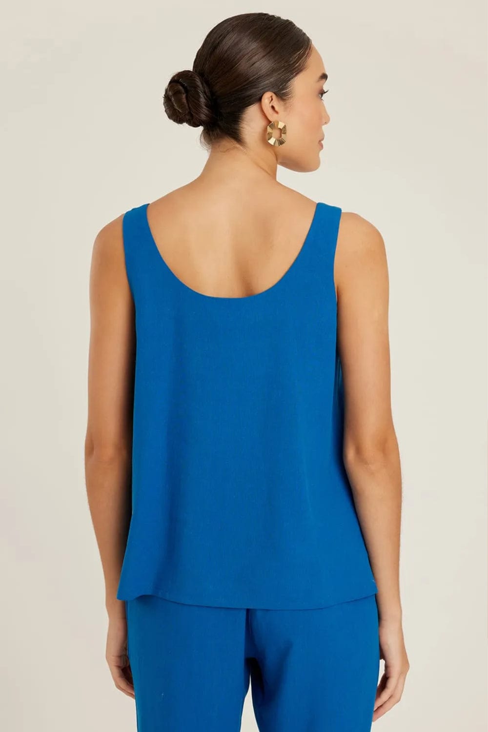 Lenny Niemeyer - Blusa Decote U Viscolinho Safira Azul