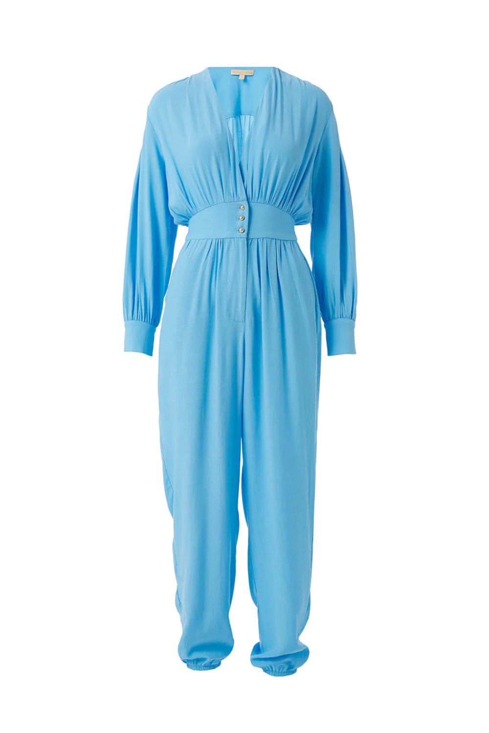 Melissa Odabash - Macacão de Manga Longa Ayana Azul