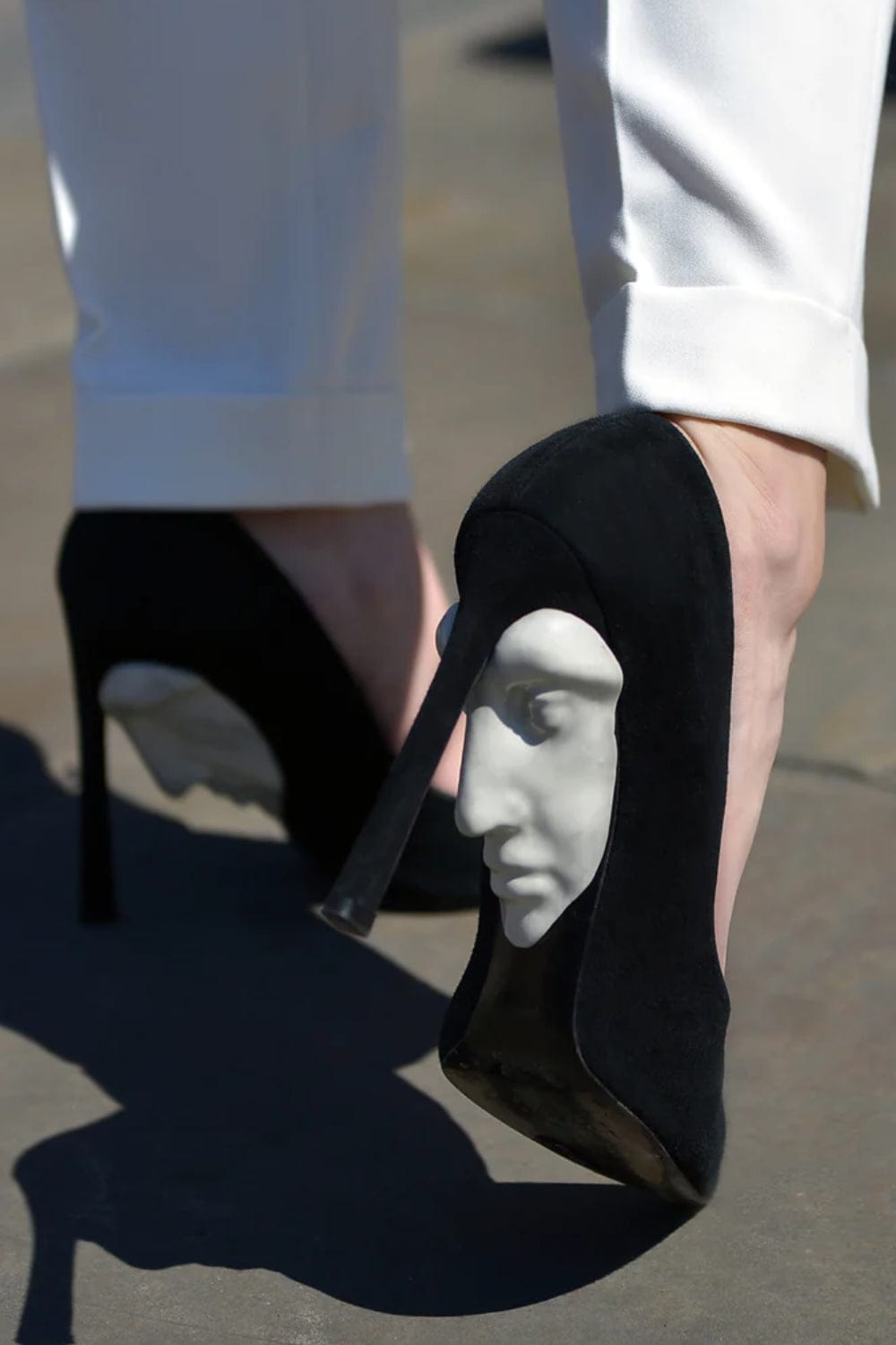 Ganor Dominic - Scarpin Camurça Apollo Preto