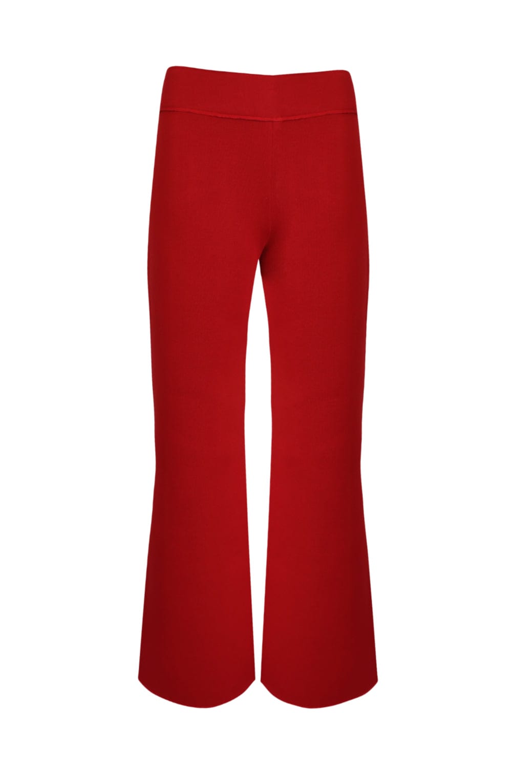 Viviane Furrier - Calça Alfaiataria Tricot Dublado Vermelho