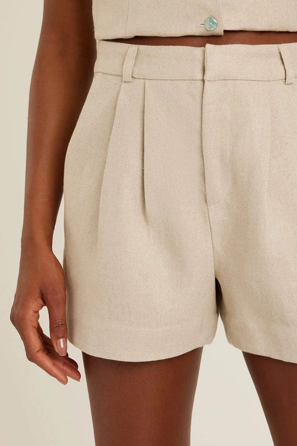 Lenny Niemeyer - Short Linho Alfaiataria Natural