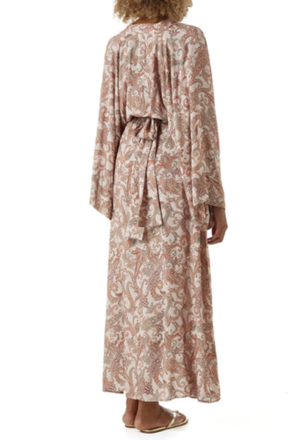 Melissa Odabash - Vestido Longo de Manga Longa Paisley Desiree