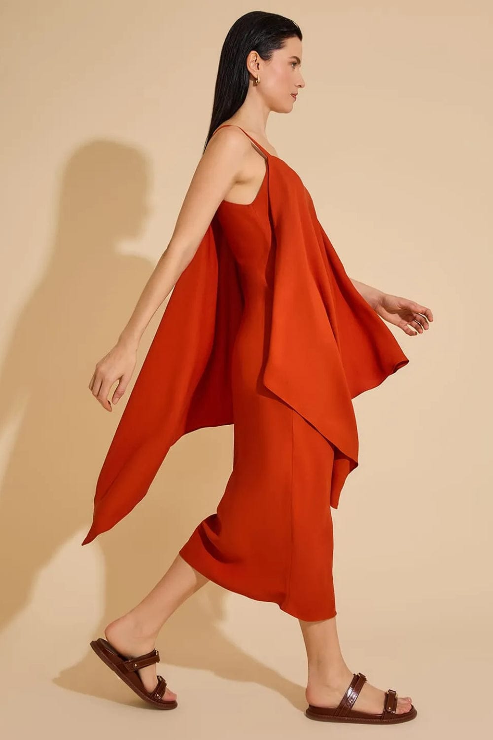 Lenny Niemeyer - Vestido Midi Camadas Sobreposta Curcuma