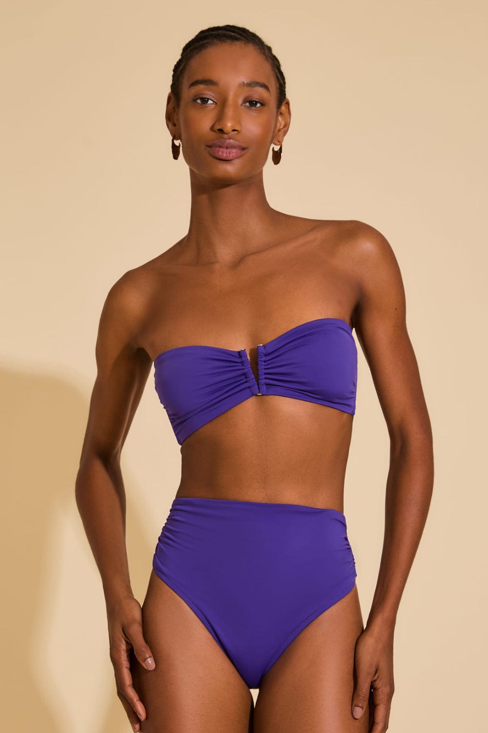 Lenny Niemeyer - Sutiã Bandeau Rita Jabuticaba Roxo