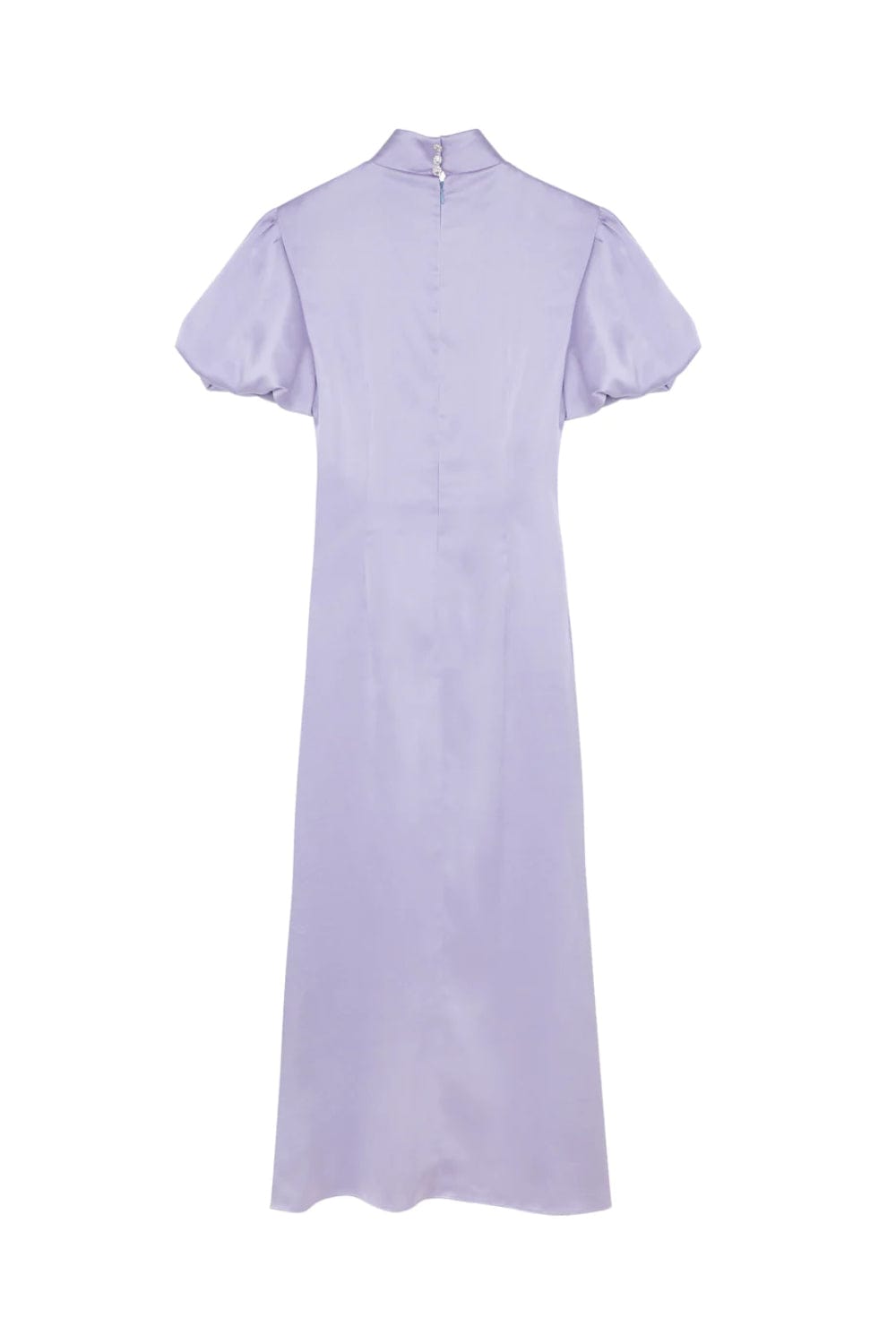 Ilta - Vestido Midi com Manga Fenda Winona Seda Lílas