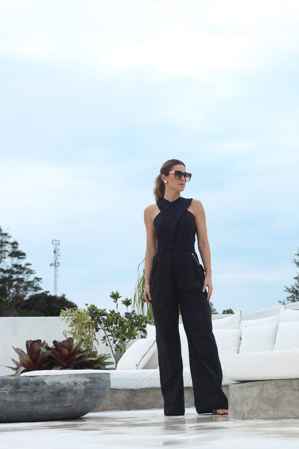 Coven - Macacão Algodão Premium Bola Corrente Preto