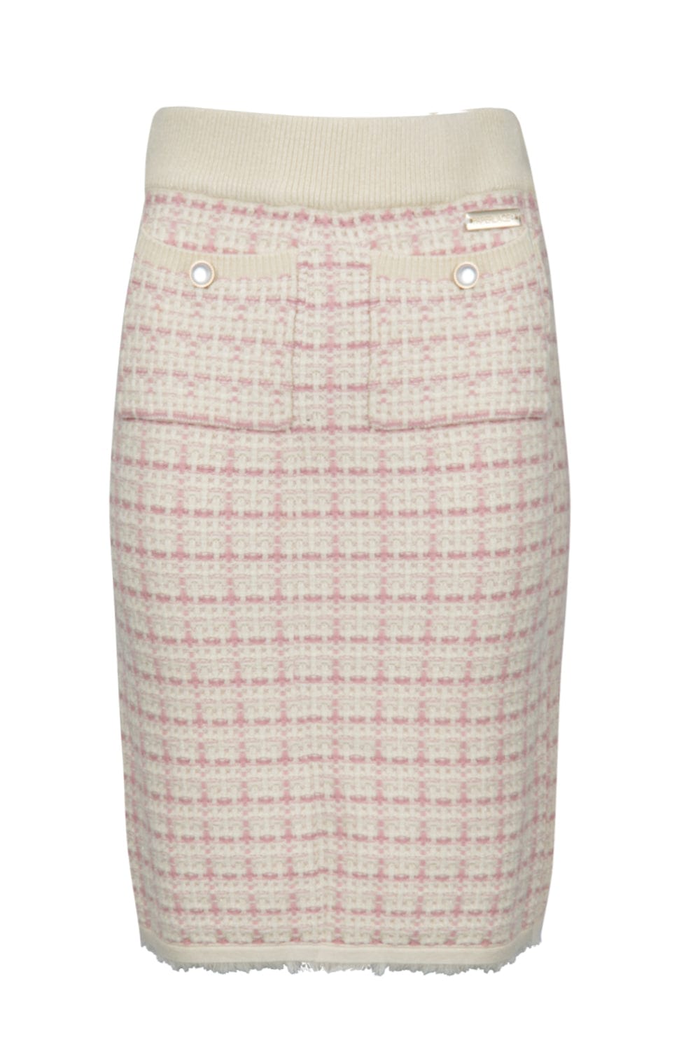 Paperlace - Saia Midi Lápis Xadrez