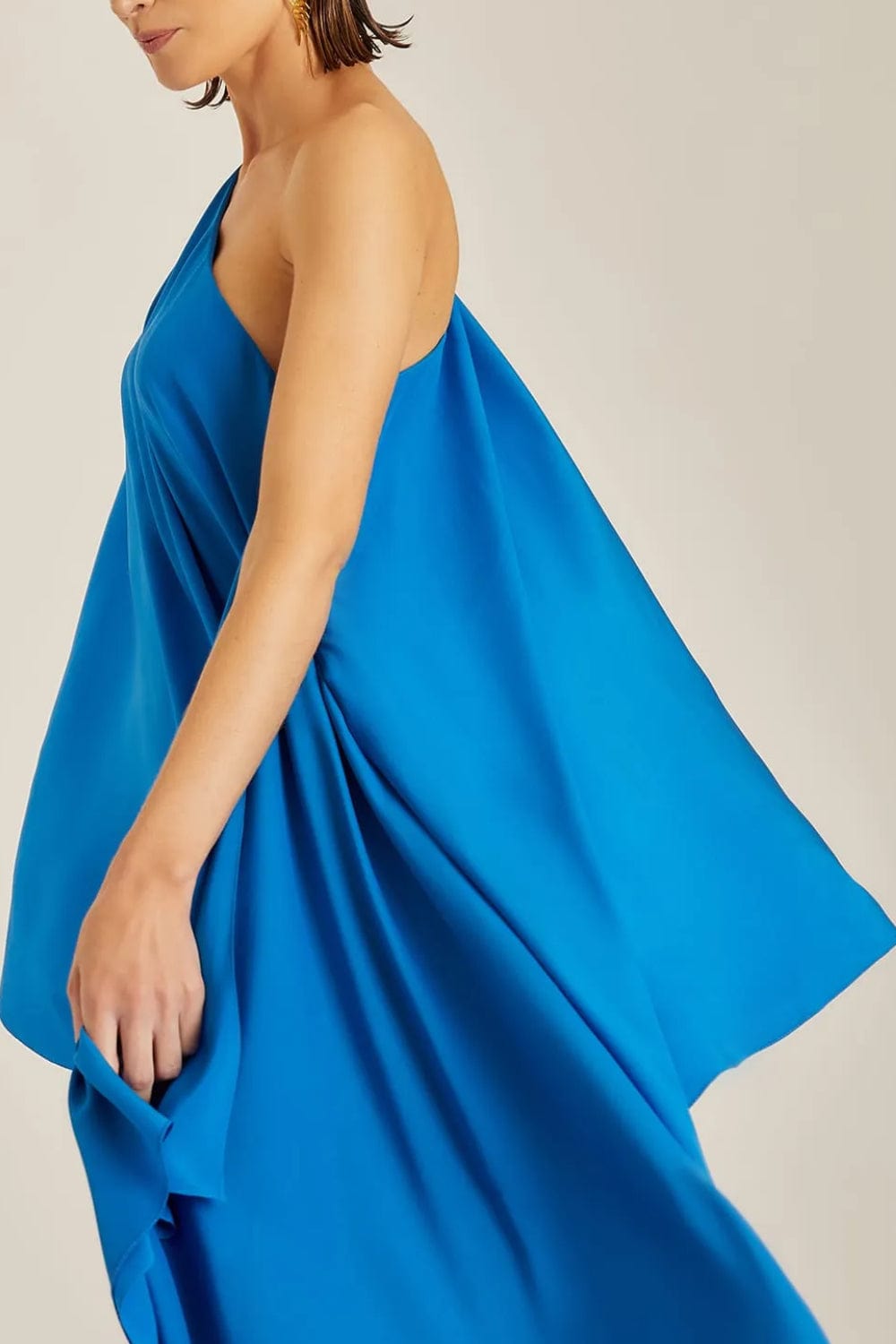 Lenny Niemeyer - Vestido Longo um Ombro Mônaco