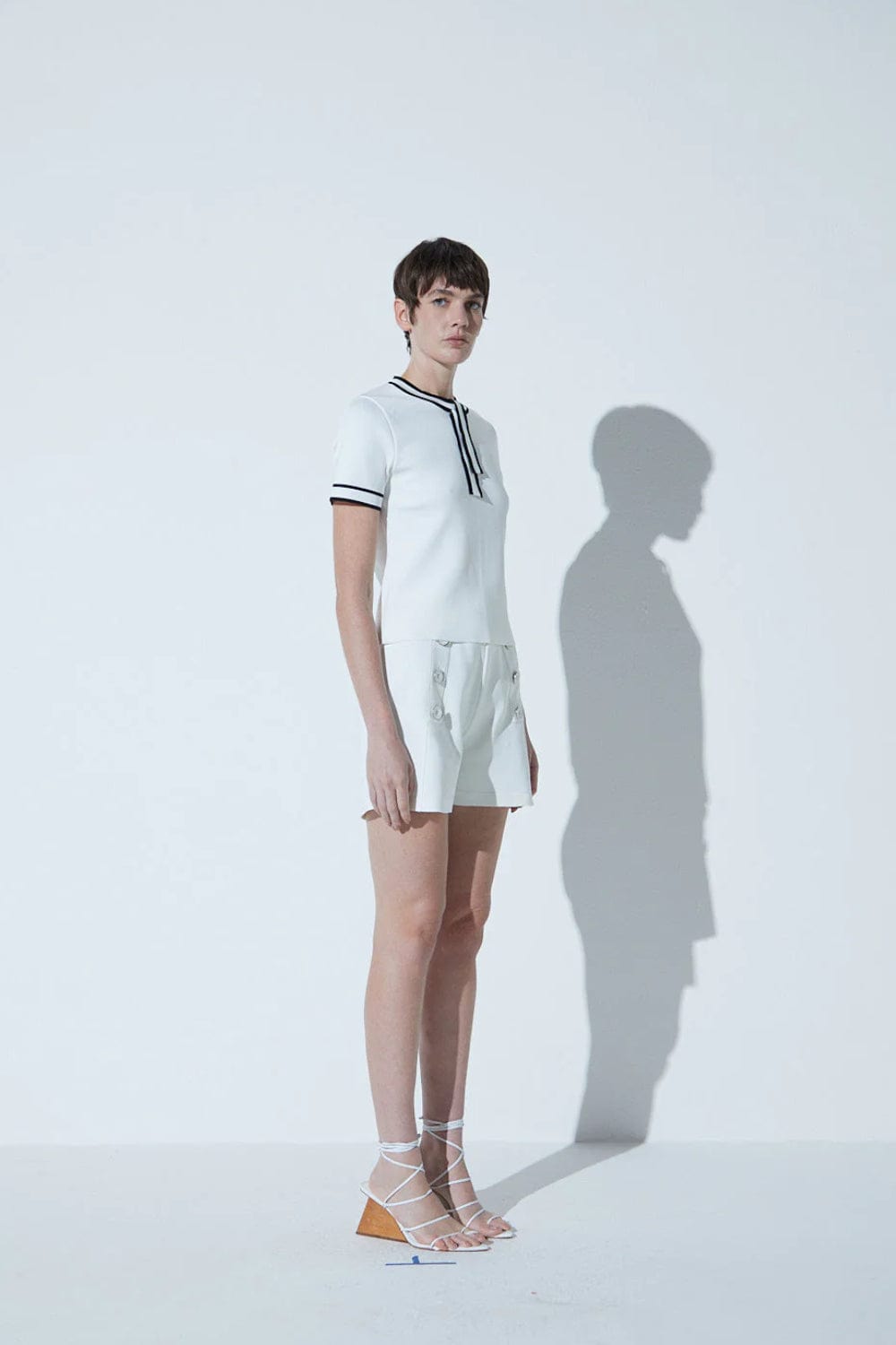 Viviane Furrier - Blusa Manga Curta em Tricot