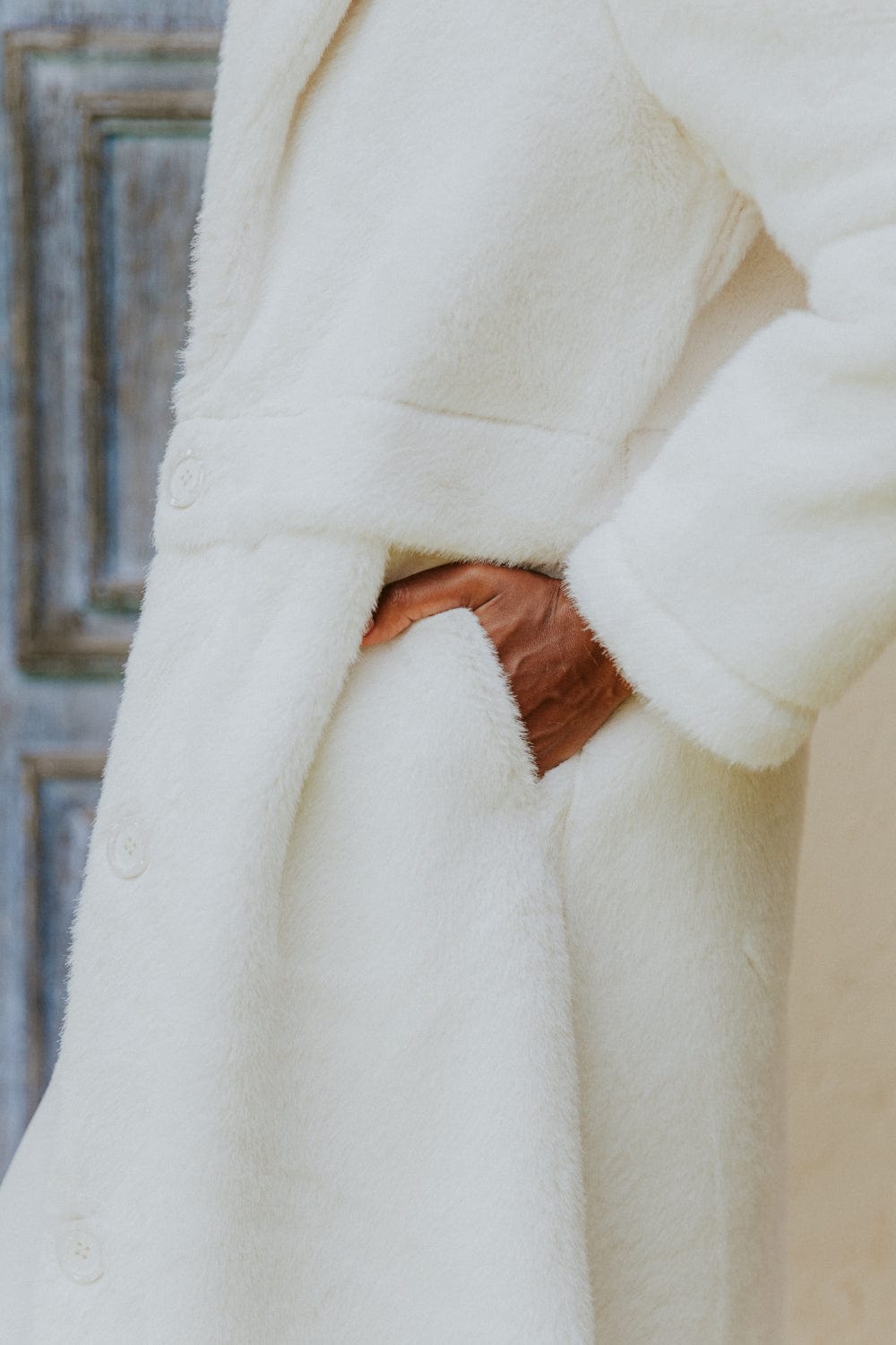 Alex Max - Casaco 7/8 Sintético Off White