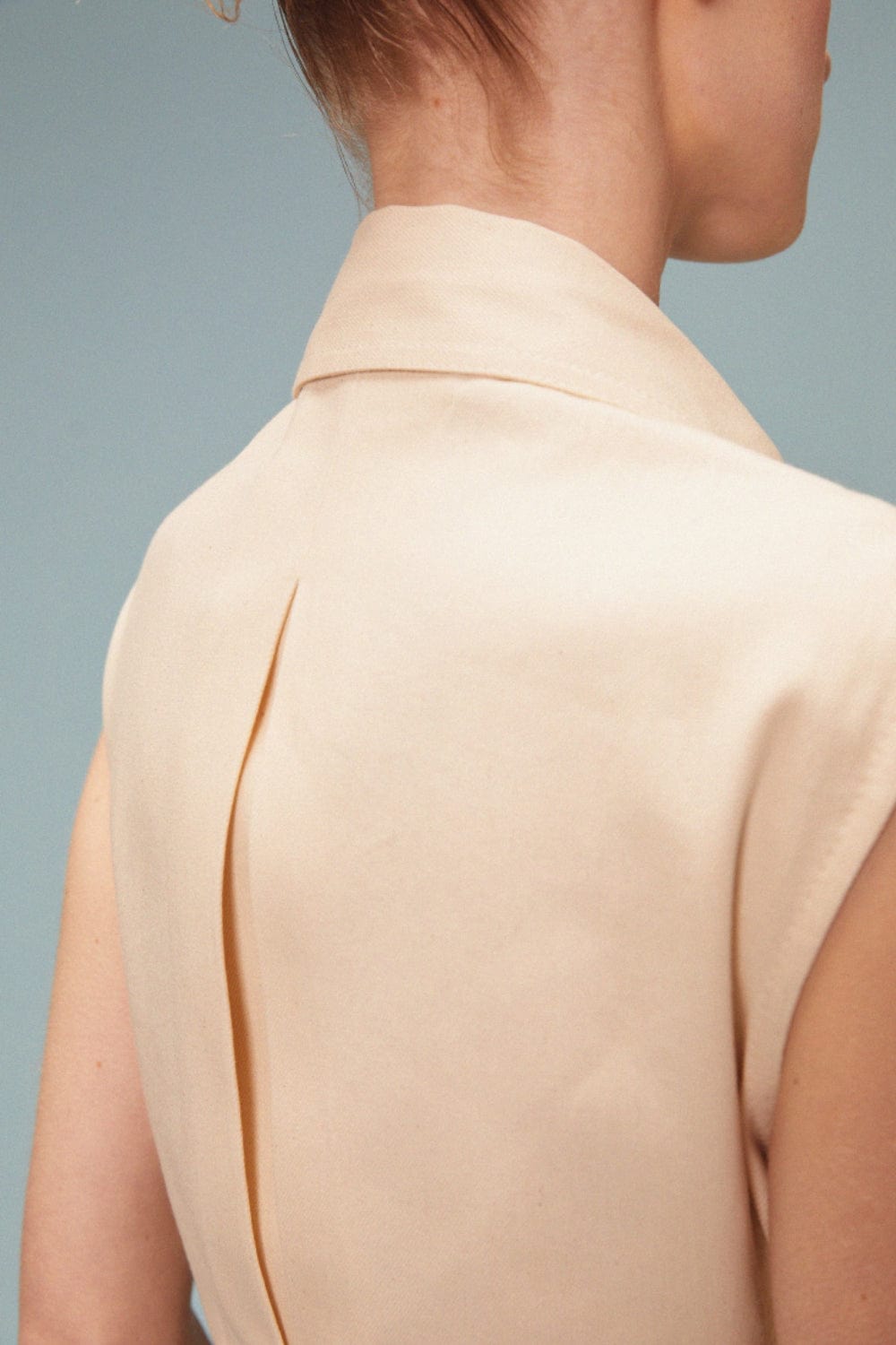 Coven - Vestido Midi Sarja Carrera Raw Natural