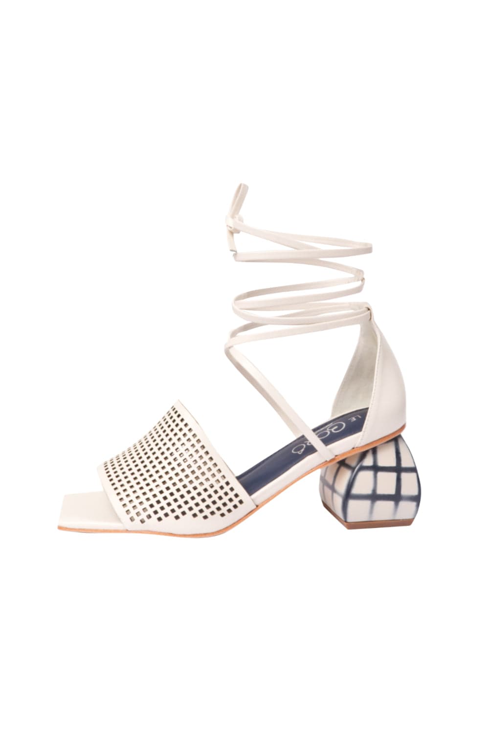 Le Borô - Sandália Square Off White