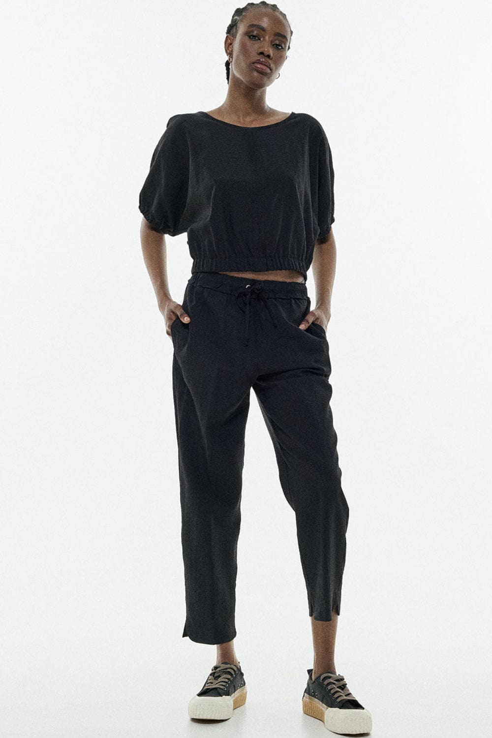 Access - Calça Elástico na Cintura Preto