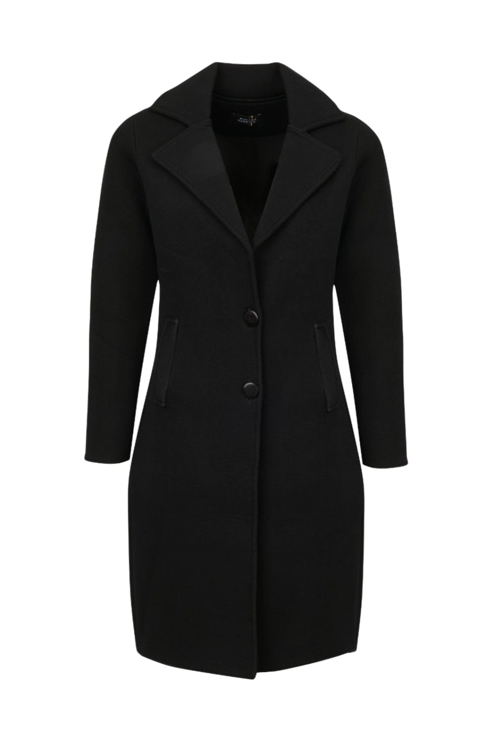 Viviane Furrier - Sobretudo 7/8 em Tricot Dublado Preto