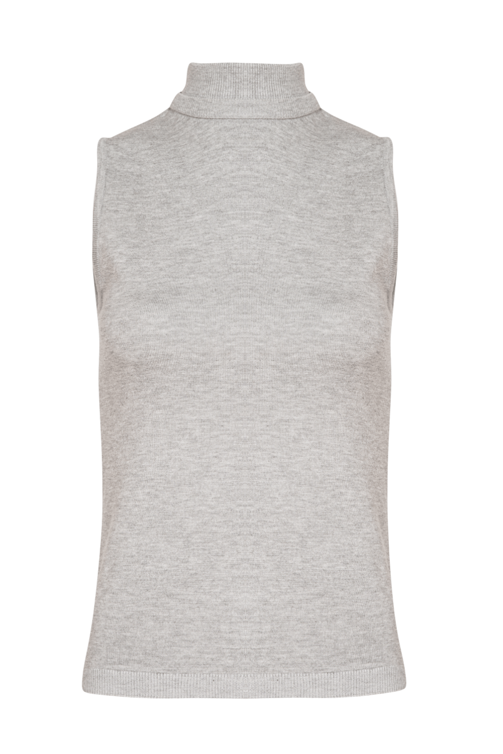 Coven - Blusa sem Manga Tricot Ilita Cinza