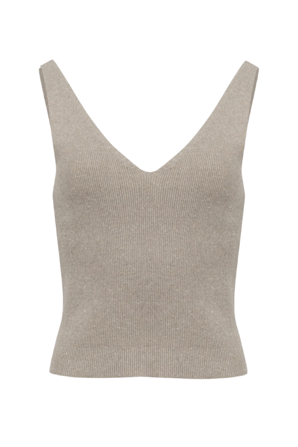 Viviane Furrier - Blusa sem Manga Decote em V em Tricot Fendi