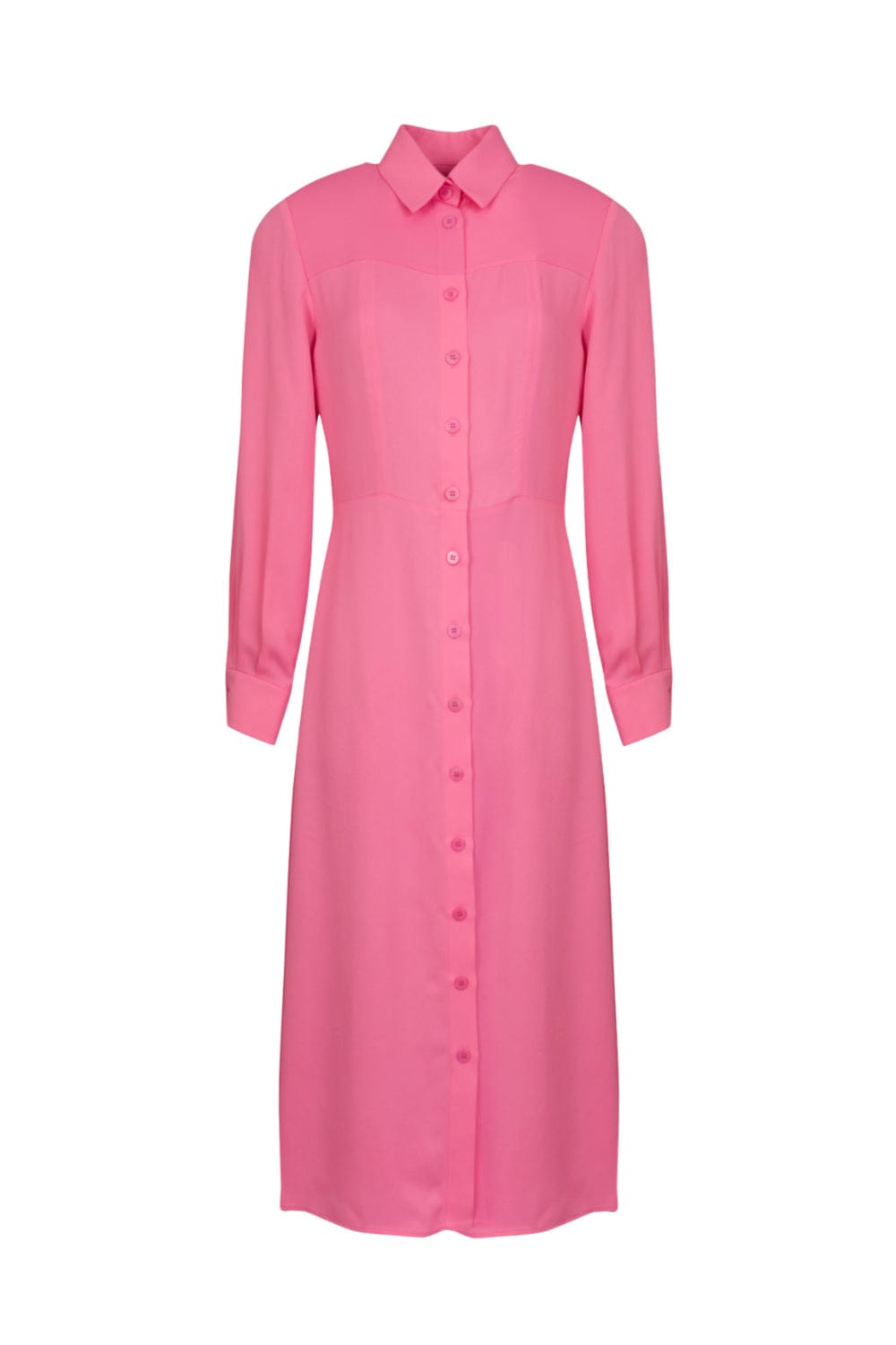 Glória Coelho - Vestido Chemisier Longo Rosa EDIÇÃO LIMITADA