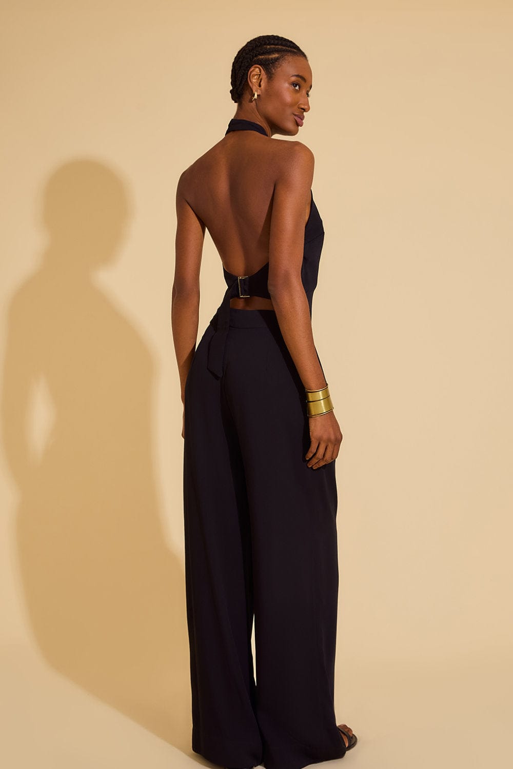 Lenny Niemeyer - Blusa sem Manga Gola Alta Frente Única Preto