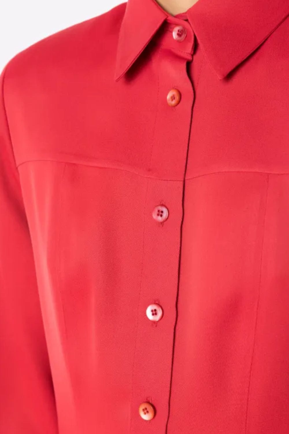 Glória Coelho - Vestido Chemisier Midi Vermelho EDIÇÃO LIMITADA Vermelho