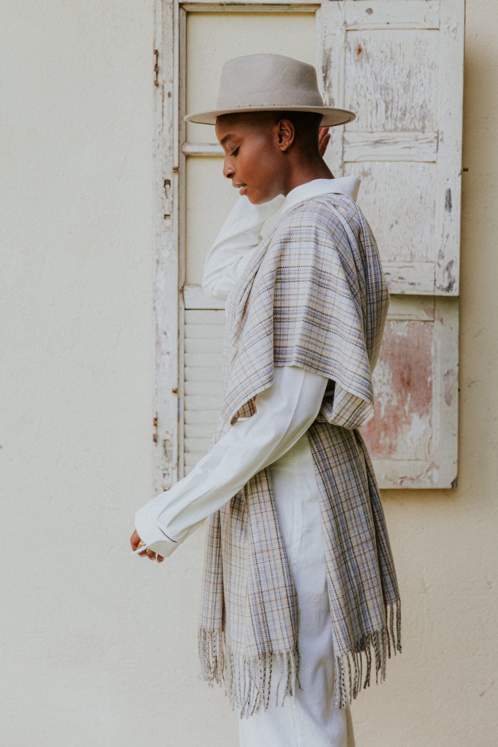 Alex Max - Cachecol Xadrez Cashmere Alessia Massimo