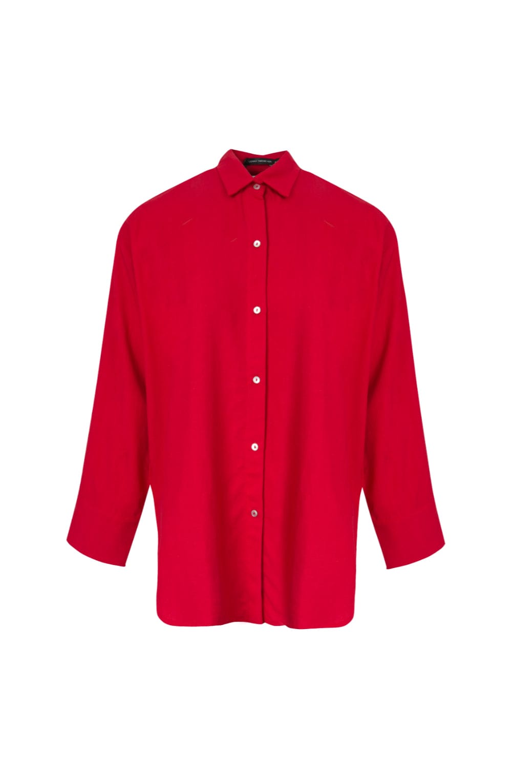 Lenny Niemeyer - Camisa Manga Longa Viscolinho Confort Papoula