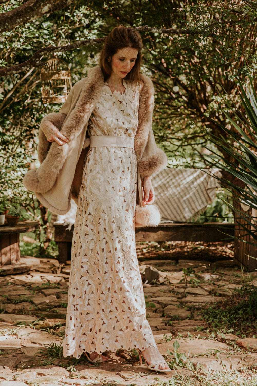 Alex Max - Poncho Sintético Fendi