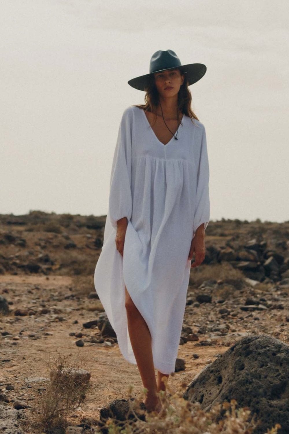 Van Palma - Chapéu de Palha Sonny 2 Azul Marinho/Natural