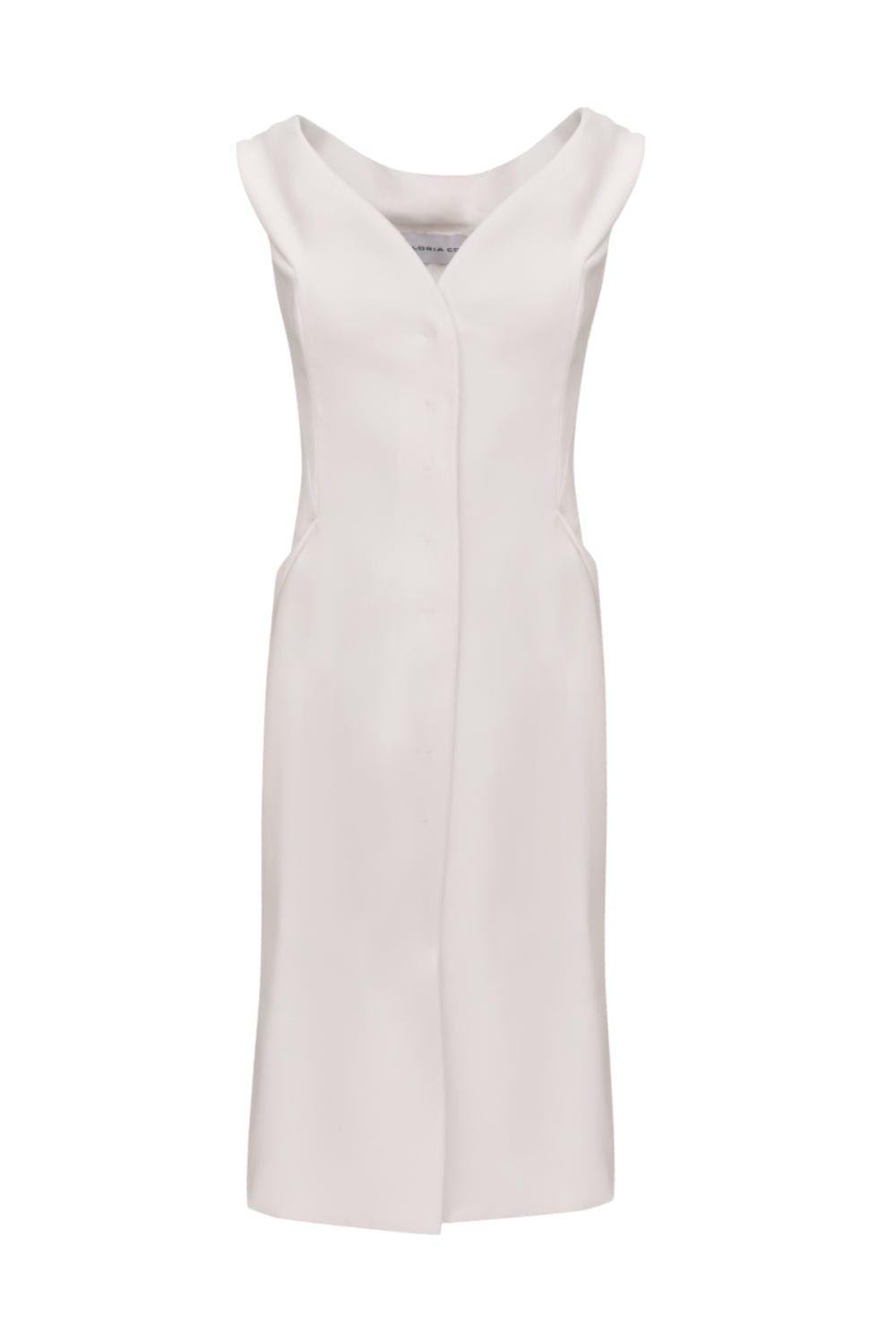 Glória Coelho - Vestido Midi Blazer Assimétrico VC227 Off White