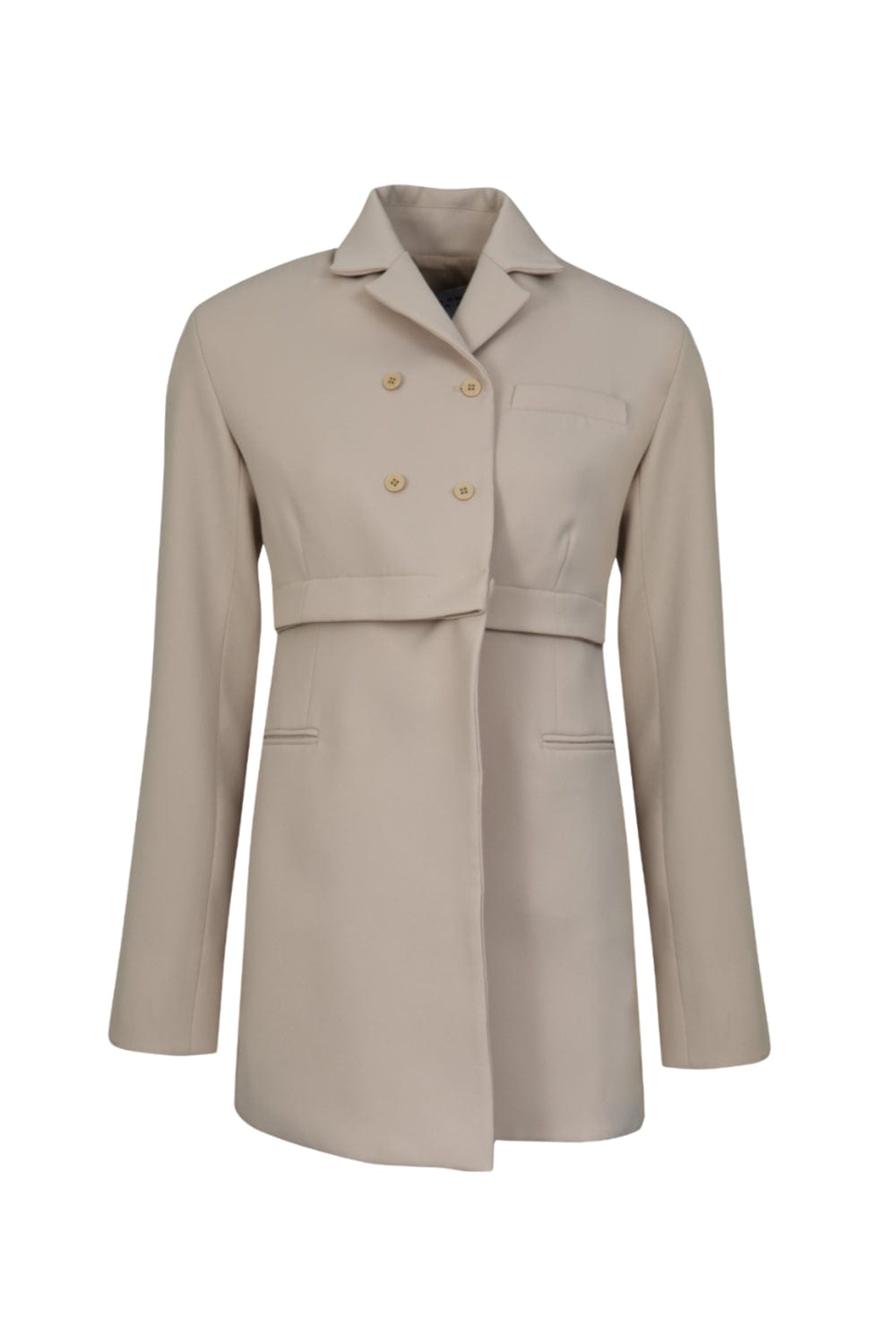 Glória Coelho - Blazer Destacável Cássia Ávila Areia