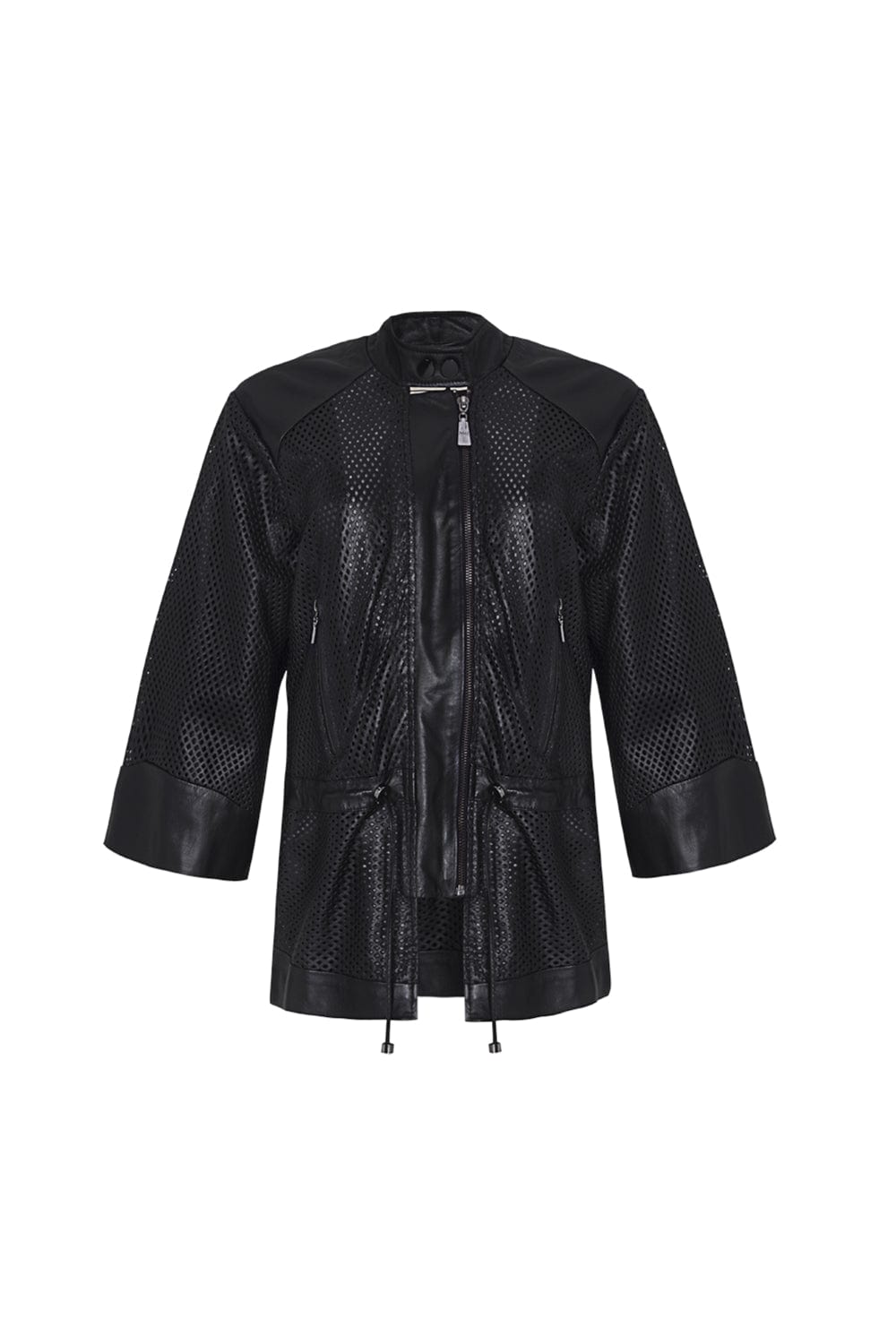 Madre Reina - Jaqueta Parka Couro Milena Preto