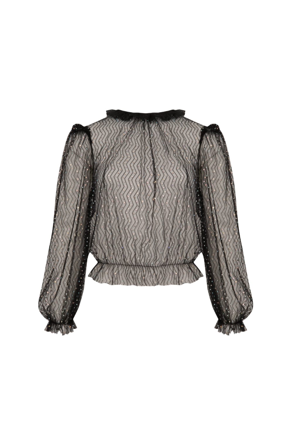 Coolrated - Blusa Manga Longa Disco Babados