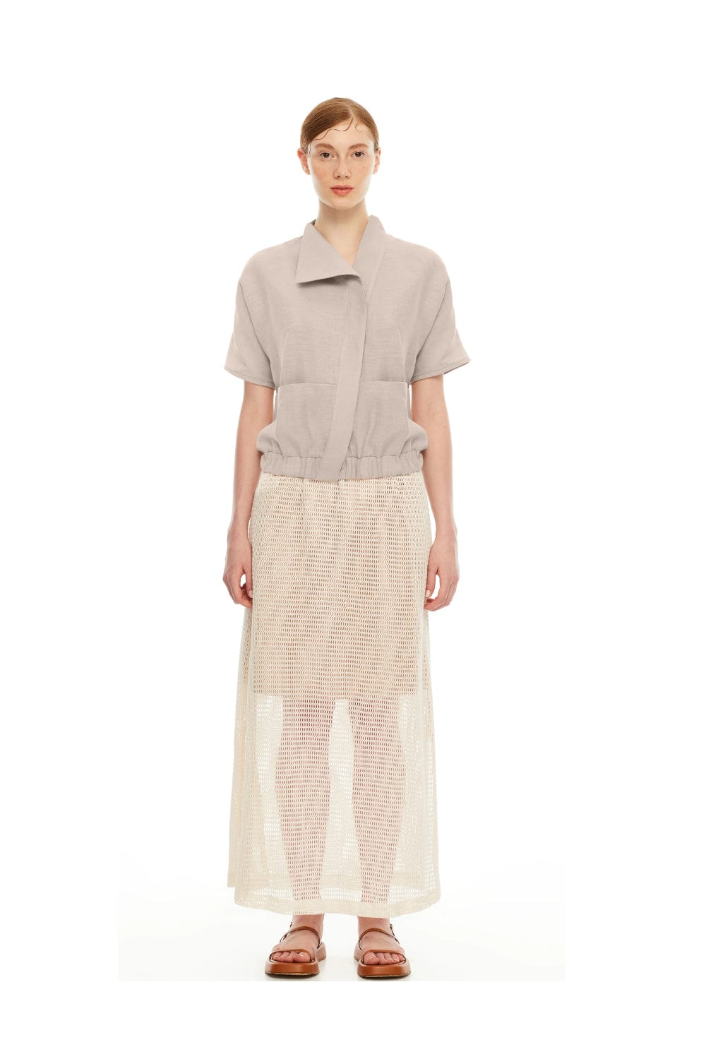 Quo Pure Touché - Camisa Manga Curta Gakes Bege