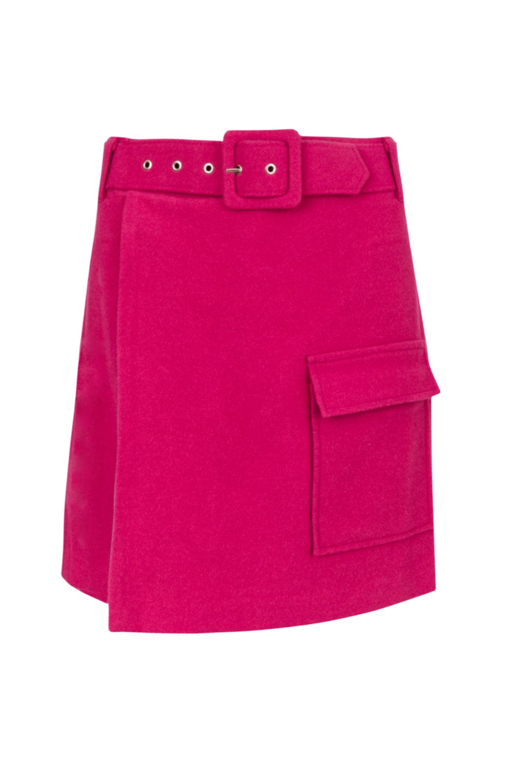 Canal - Saia Curta em Lã Pink