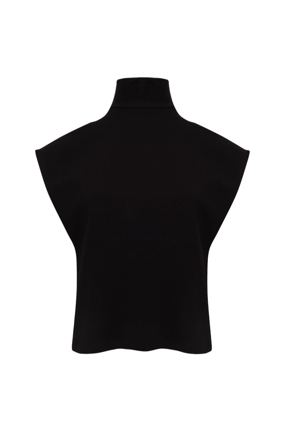 Glória Coelho - Blusa sem Manga Gola Rolê Isabella Fiorentino Preto