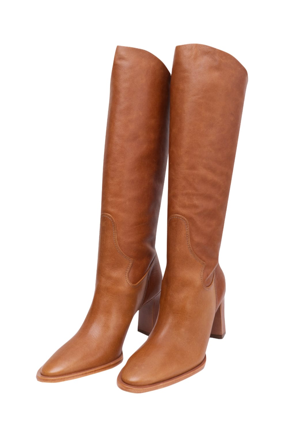 Vicenza - Bota Cano Alto Leather Caramelo