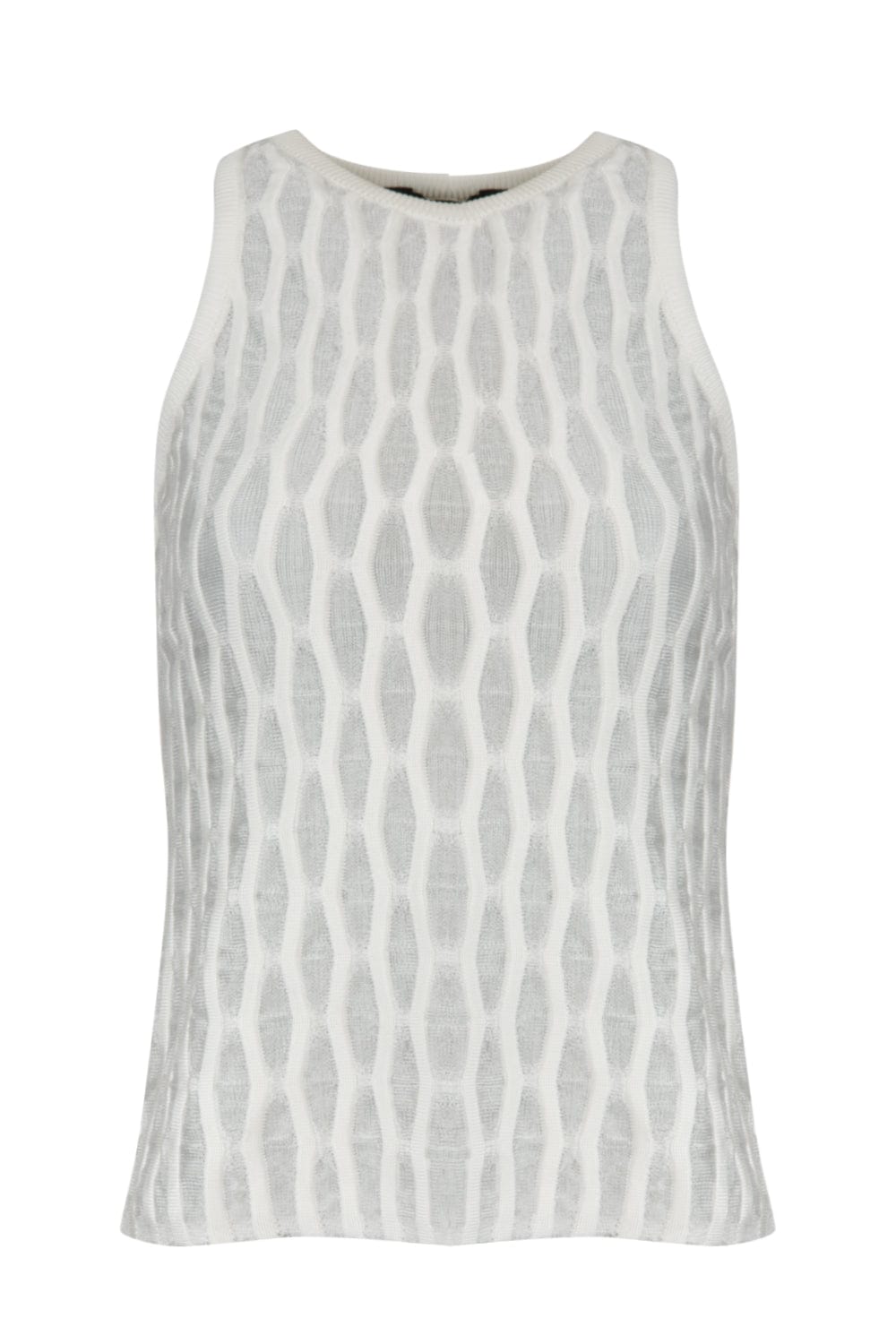 Coven - Blusa sem Manga Tricot Caminhos Off White