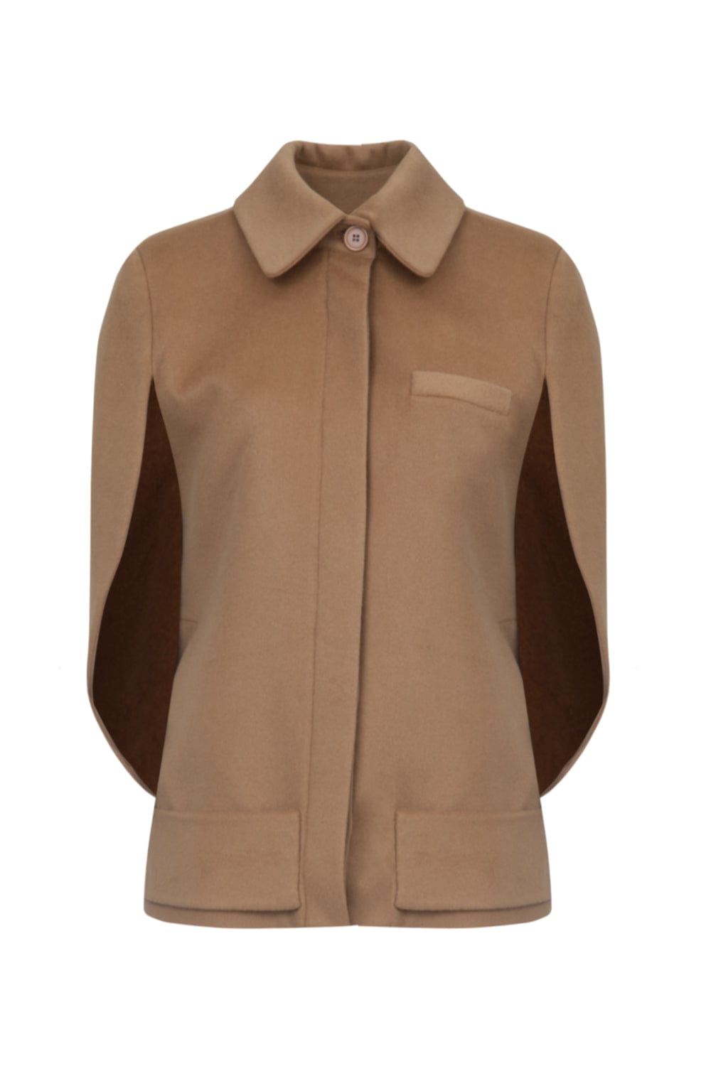 Glória Coelho - Blazer Casulo em Lã Caramelo