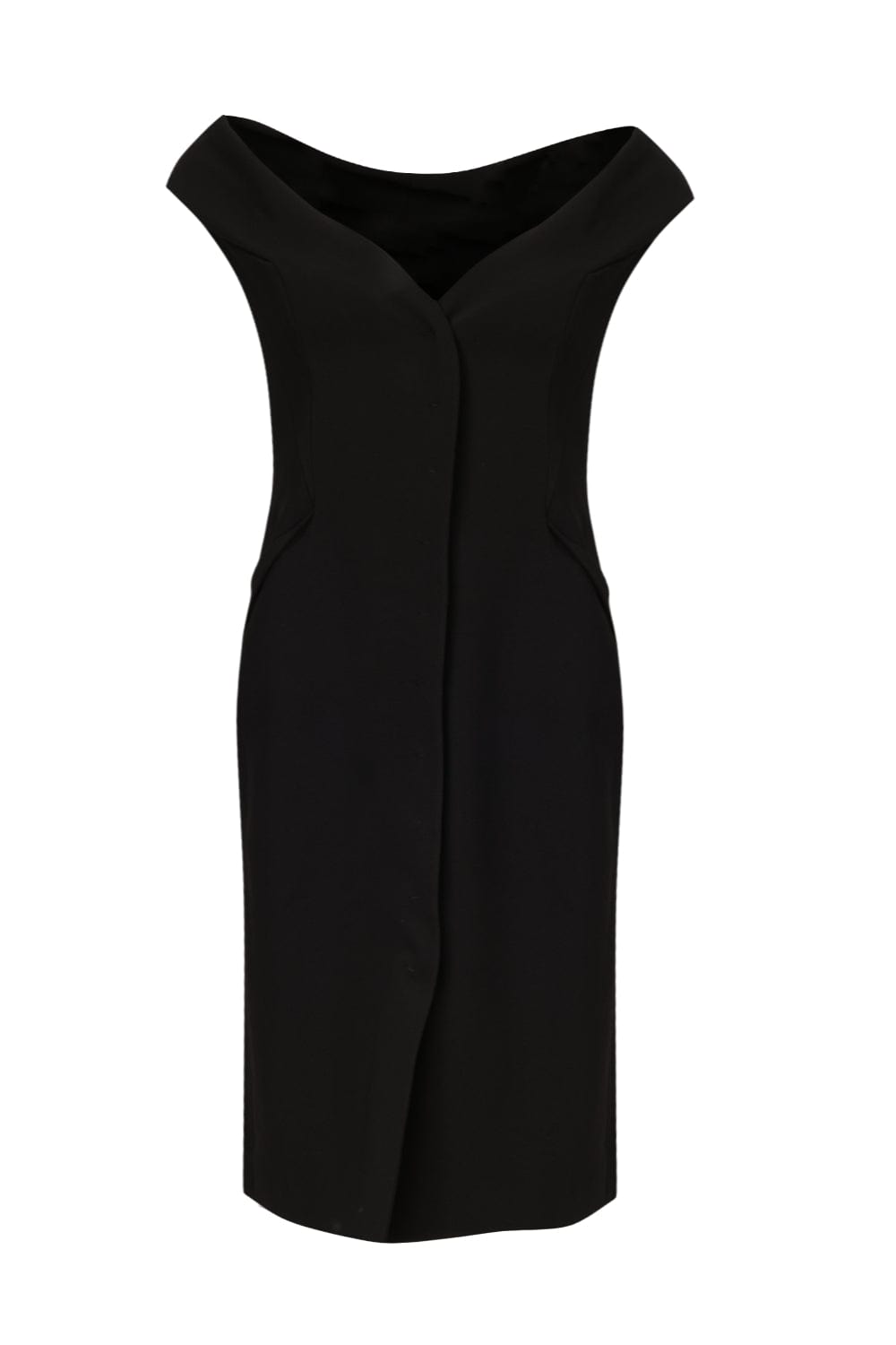Glória Coelho - Vestido Midi Blazer Assimétrico VC227 Preto