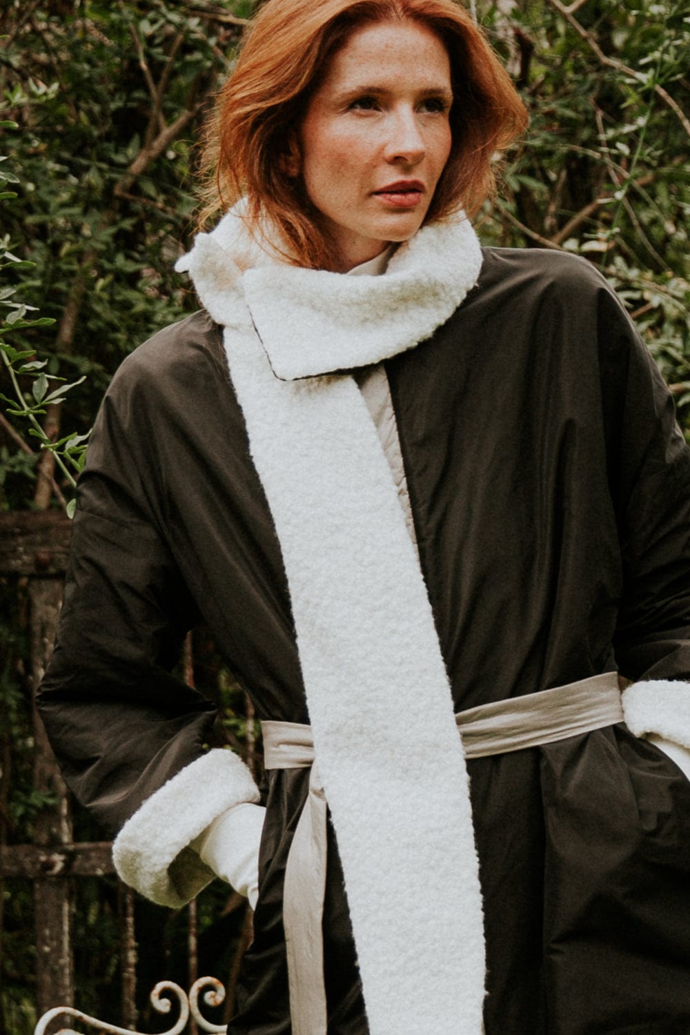 Luis Buchinho - Sobretudo Dupla Face em Sherpa & Nylon Premium