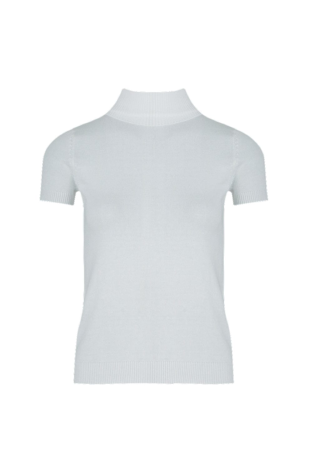Access - Blusa Manga Curta Gola Alta Off White