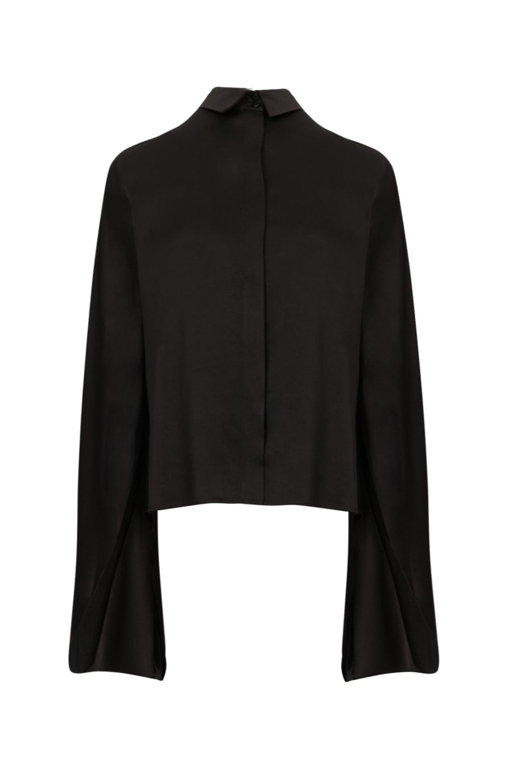 Glória Coelho - Camisa Manga Longa Geométrica C737 Preto