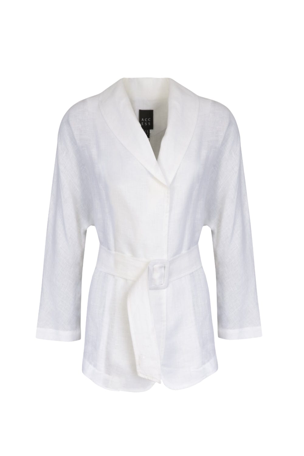 Access - Blazer Linho com Cinto Off White
