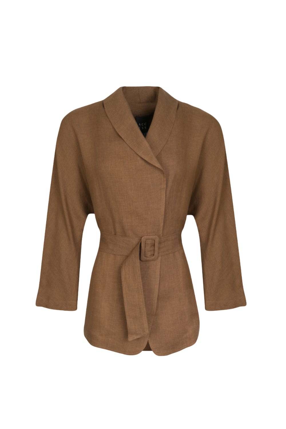 Access - Blazer Linho com Cinto Marrom