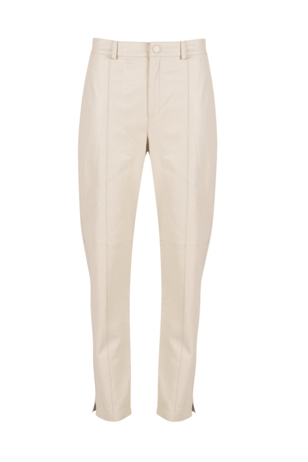 Madre Reina - Calça Alfaiataria Couro Off White